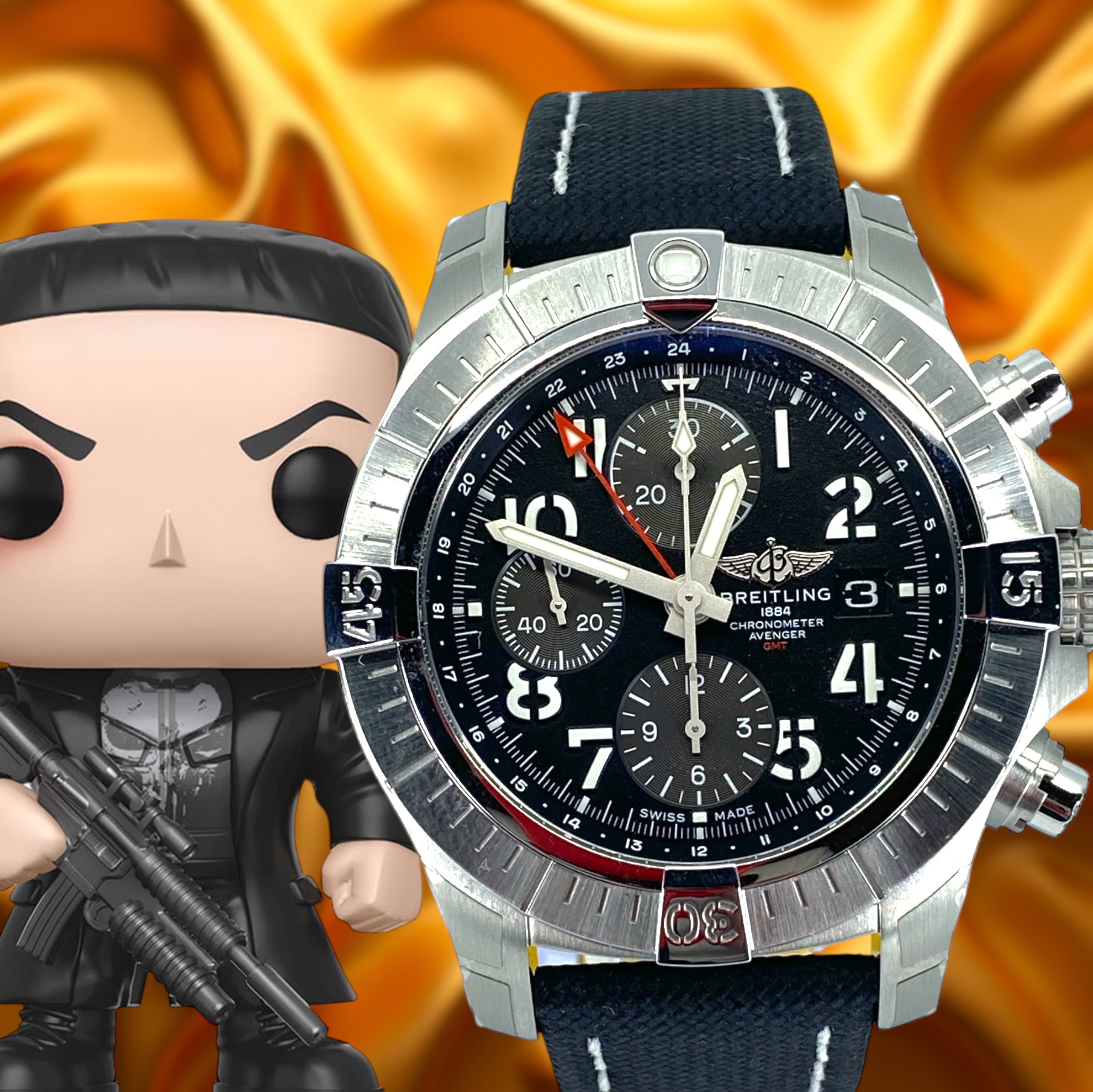 Breitling Avenger Chronograph GMT 45 A24315101B1X1
