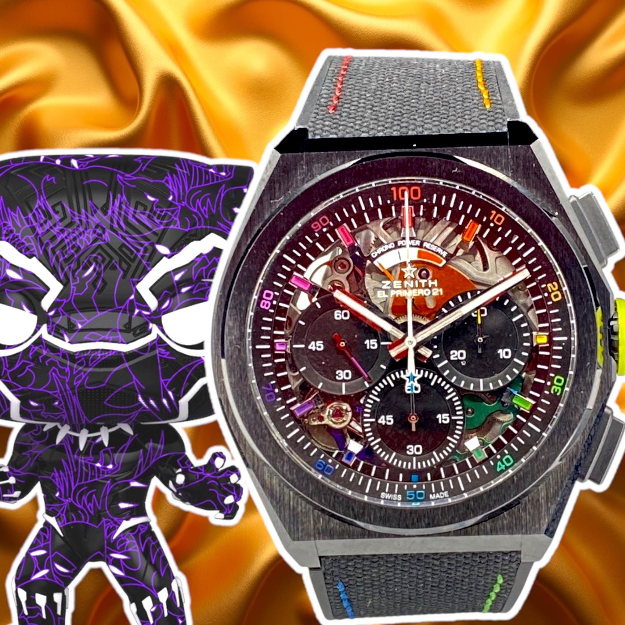 Zenith Defy El Primero 21 Chroma II Black Ceramic Limited Edition Automatic Chronograph 49.9013.9004/21.R952