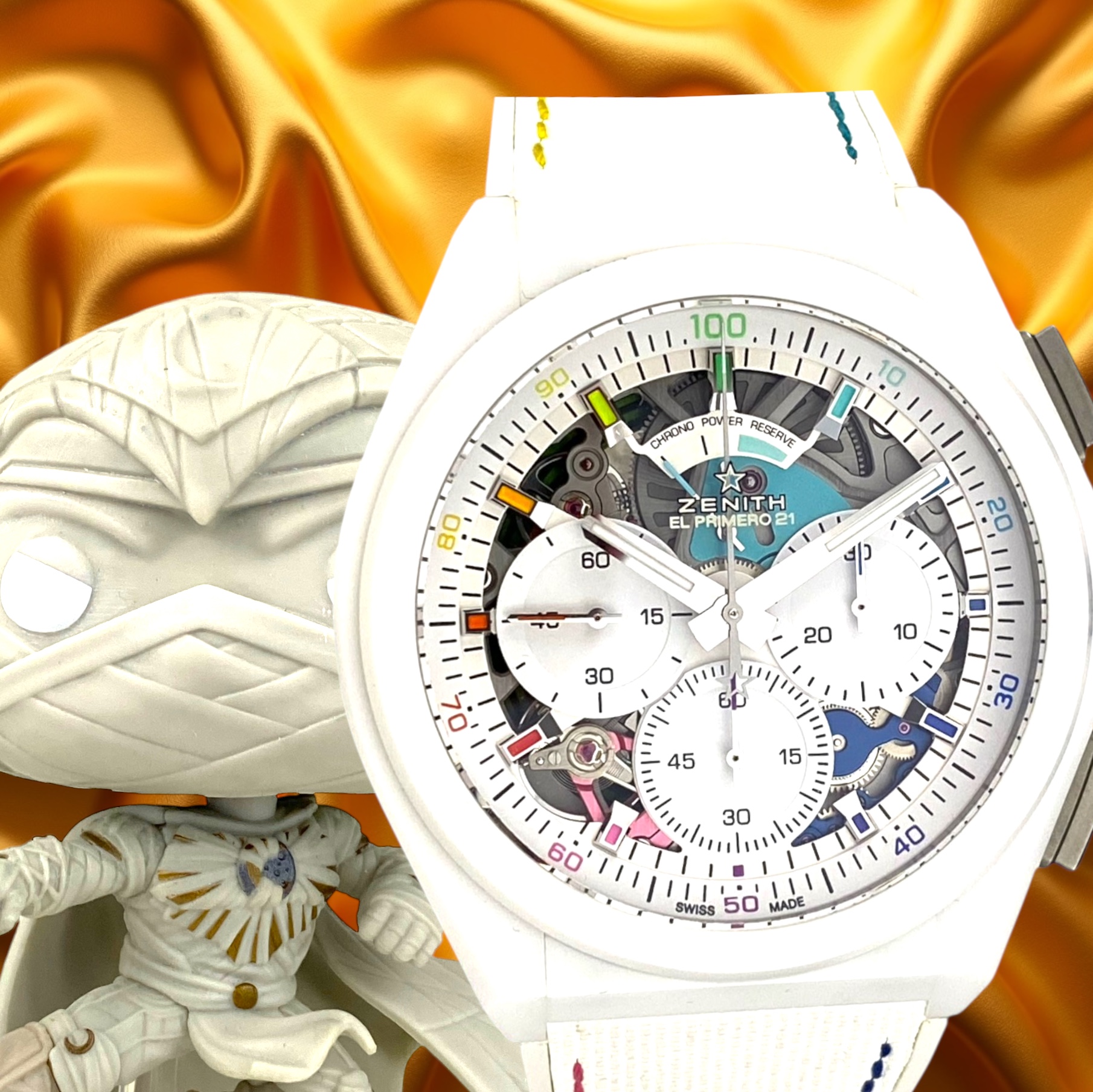 Zenith Defy El Primero 21 Chroma II White Ceramic Limited Edition Automatic Chronograph 49.9014.9004/01.R953