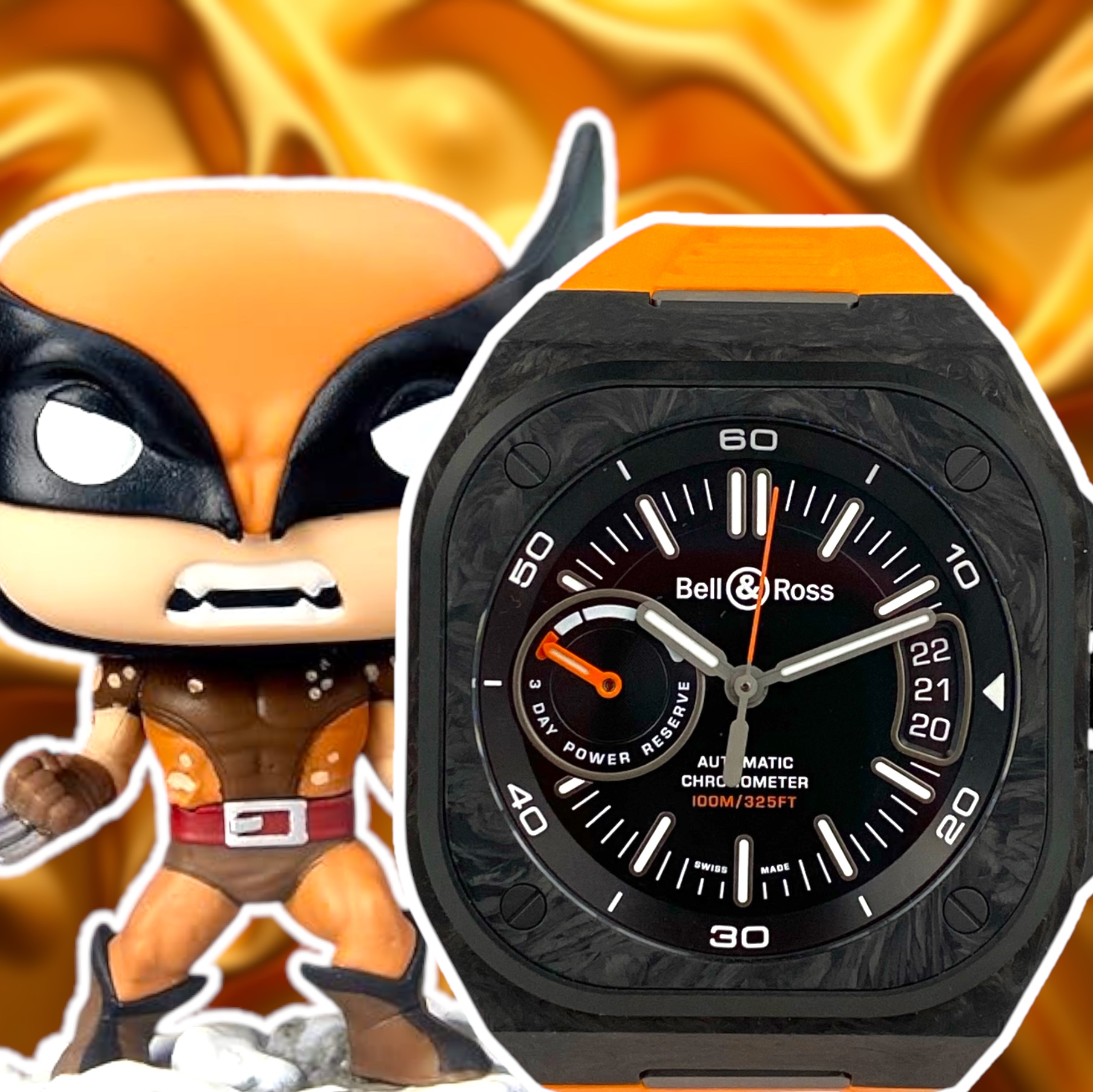 Bell Ross BR-X5 Carbon Orange Limited Edition BRX5R-BO-TC/SRB